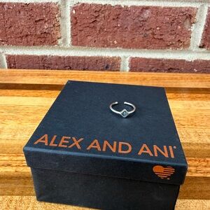 Alex and Ani Sterling Silver ‘C’ initial Ring
